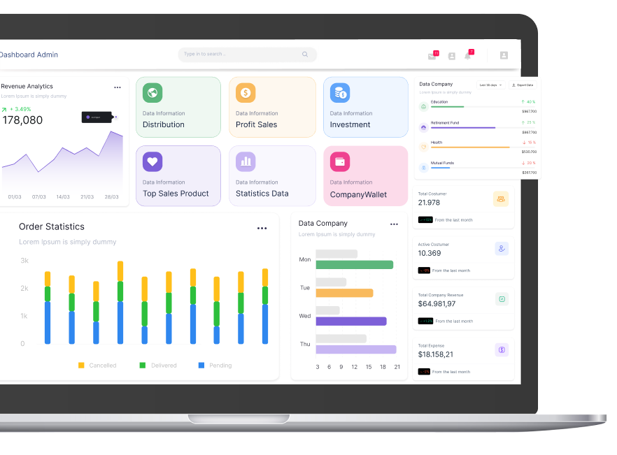 Laptop-dashboard